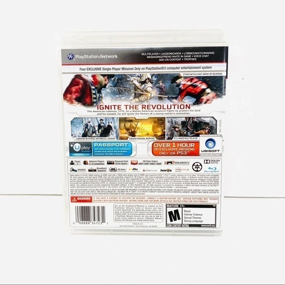 Assassin's Creed III - PS3 PlayStation 3